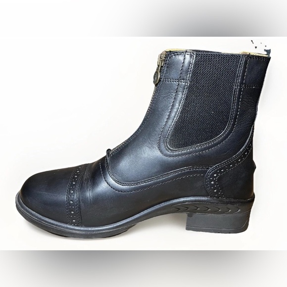 Ovation Women's Tuscany Zip Front Paddock Boot - Black Size 9 EUC - Picture 3 of 12